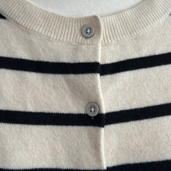 A New Day Striped Button-Up Cardigan Sweater Size Small - Picture 4 of 9